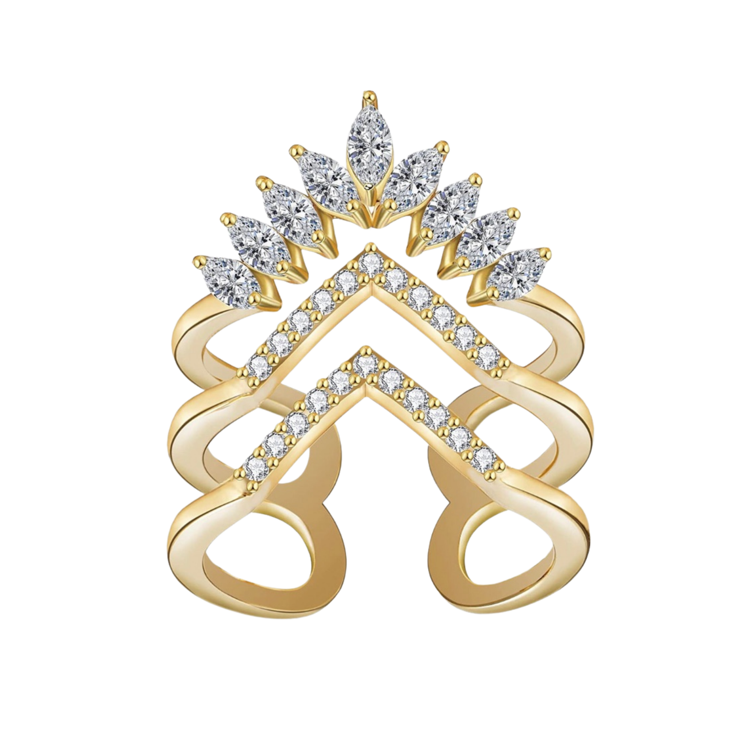 Crystal Crown Ring