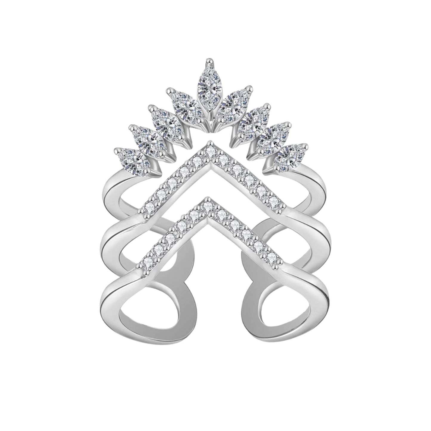 Crystal Crown Ring